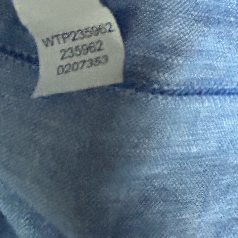 NWT J. JILL Blue Linen Stripe Long Sleeve Button Down Shirt Classic Office | XLP - Picture 16 of 16